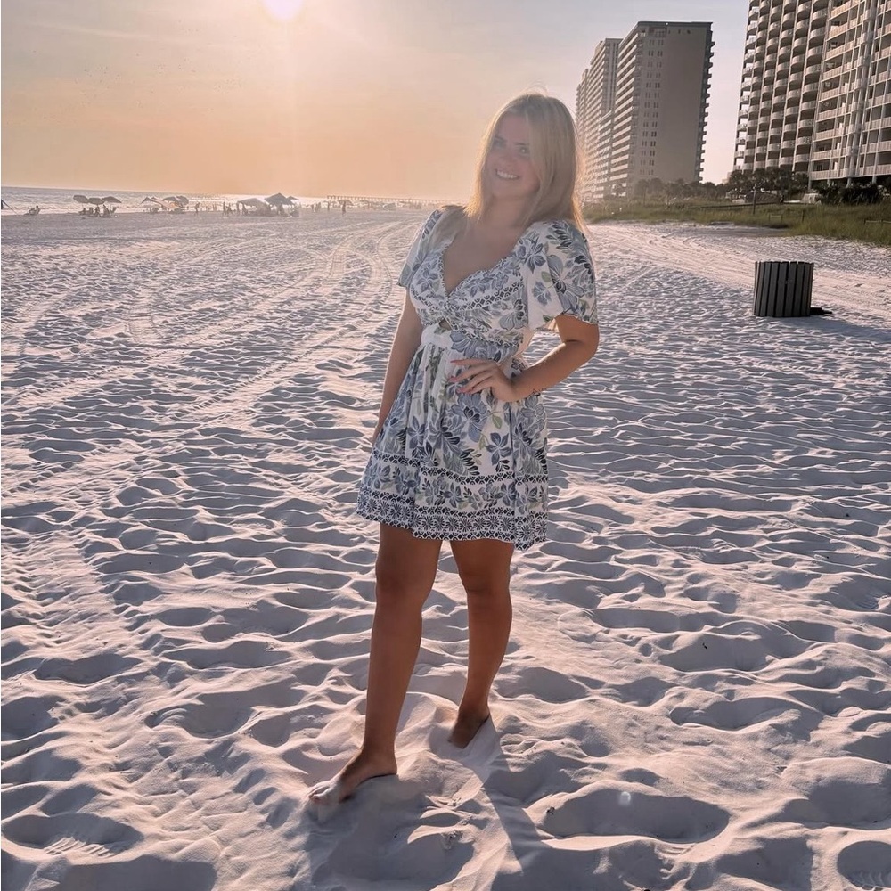 Floral V-Neck Dress